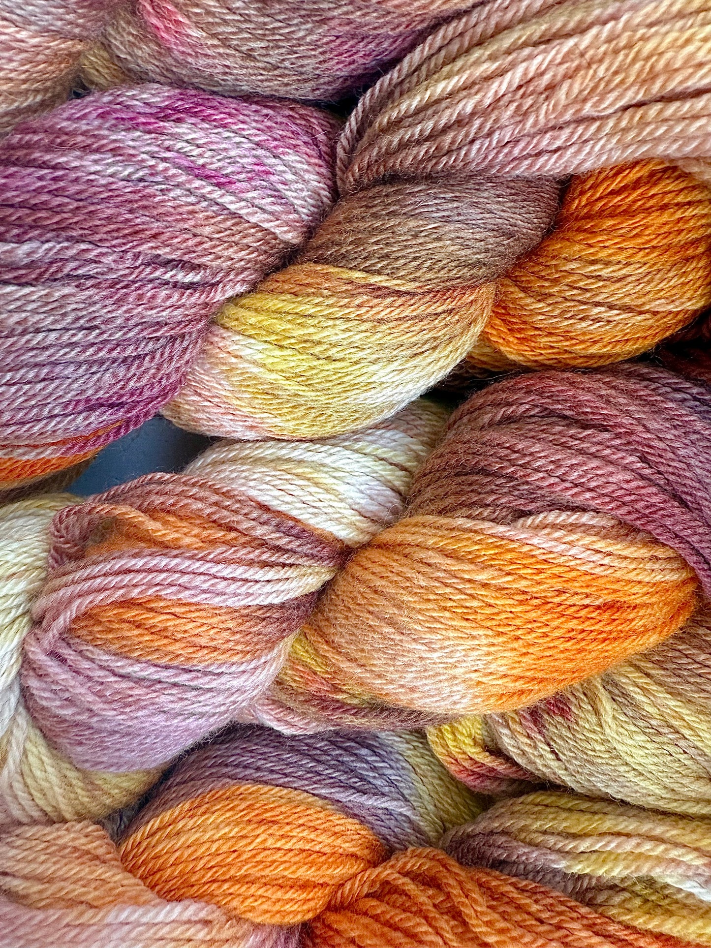 Pumpkin Spice – Falklands Merino DK, Hand Painted Yarn