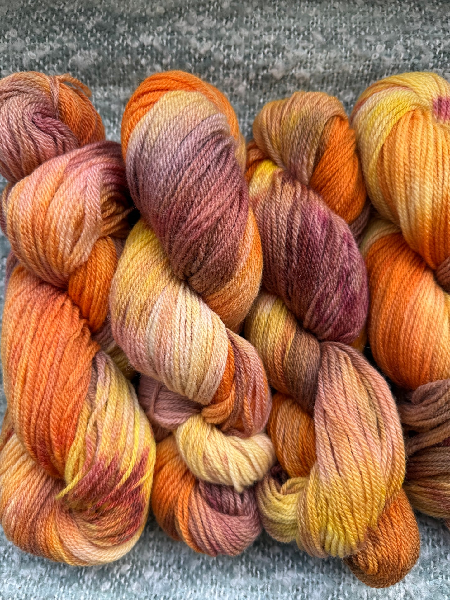 Pumpkin Spice – Falklands Merino DK, Hand Painted Yarn